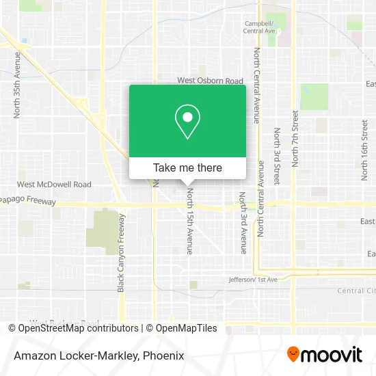 Amazon Locker-Markley map