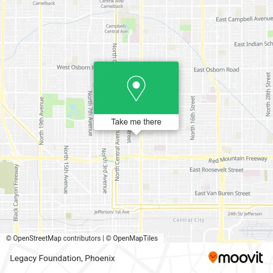 Mapa de Legacy Foundation