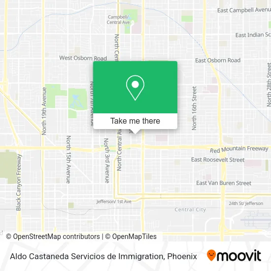 Aldo Castaneda Servicios de Immigration map