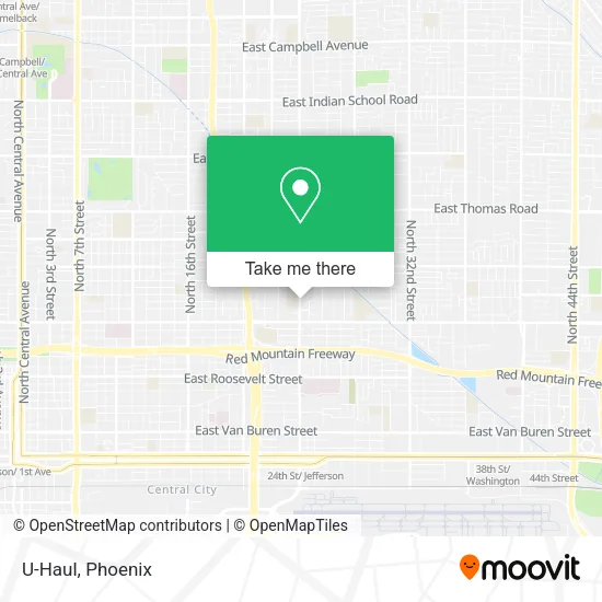 U-Haul map