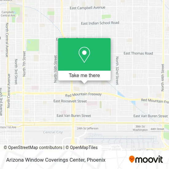 Arizona Window Coverings Center map