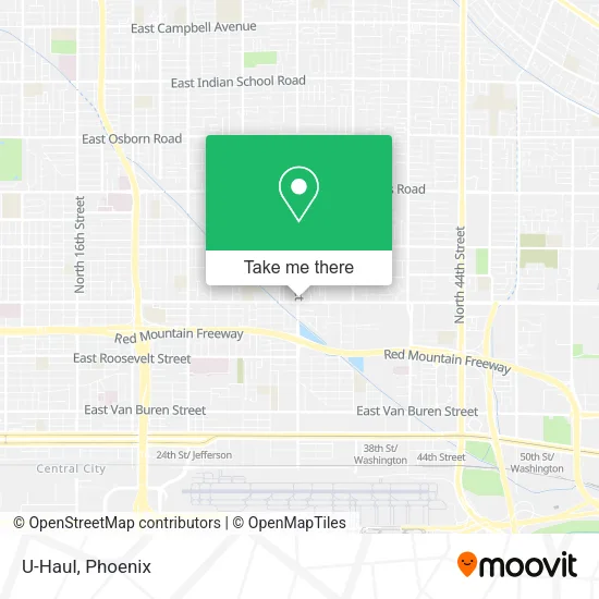 U-Haul map
