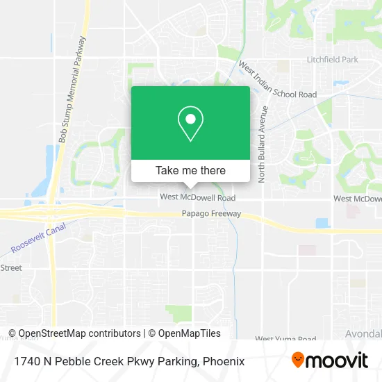 1740 N Pebble Creek Pkwy Parking map