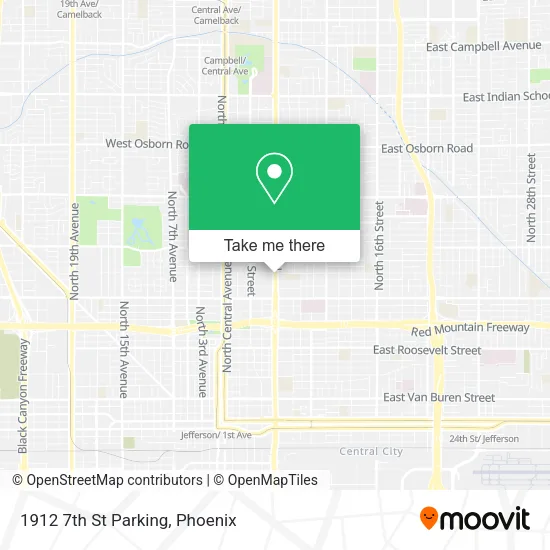 1912 7th St Parking map