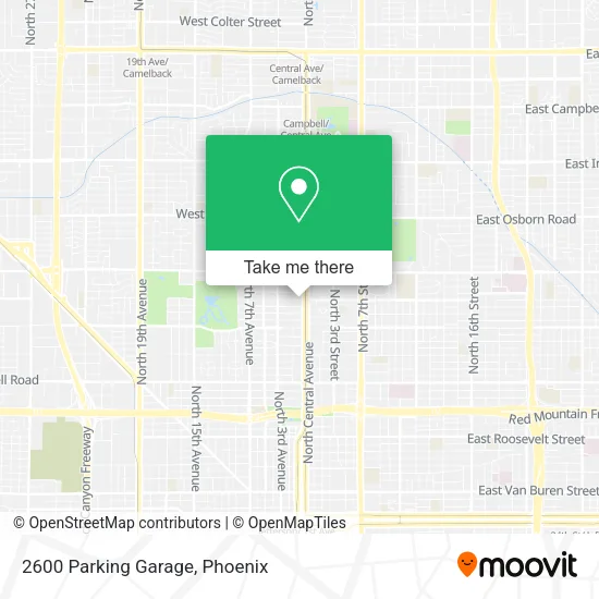 2600 Parking Garage map