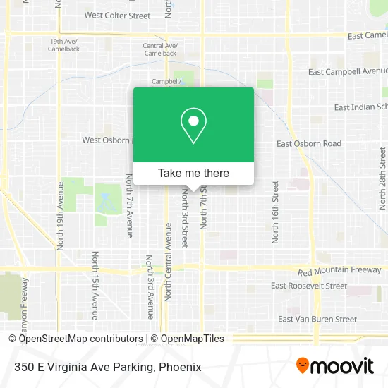 350 E Virginia Ave Parking map