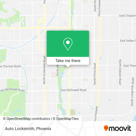Auto Locksmith map