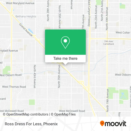 Ross Dress For Less map