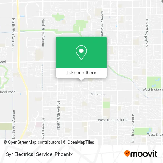 Syr Electrical Service map