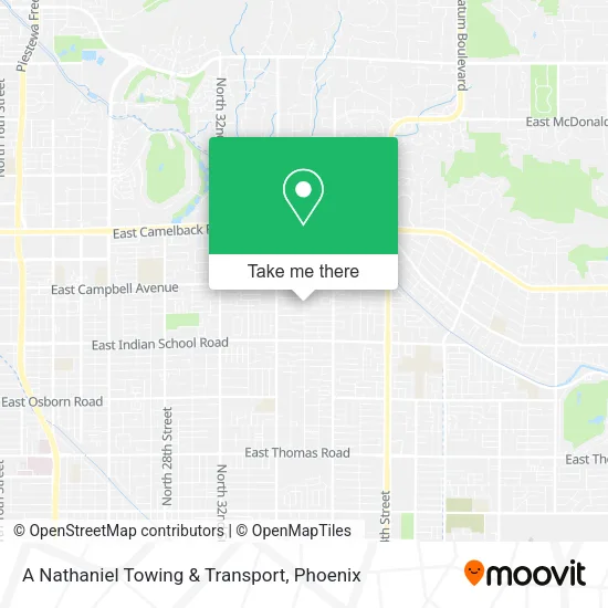 Mapa de A Nathaniel Towing & Transport