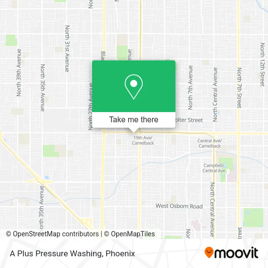 A Plus Pressure Washing map