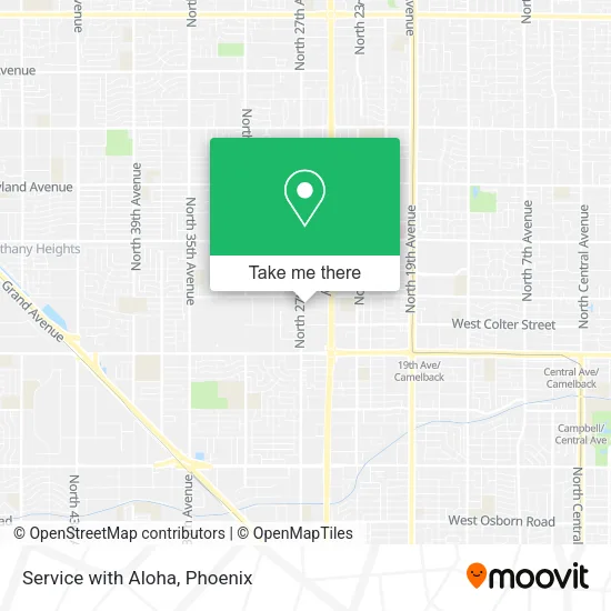 Service with Aloha map