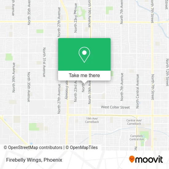 Firebelly Wings map