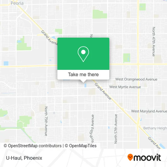 U-Haul map