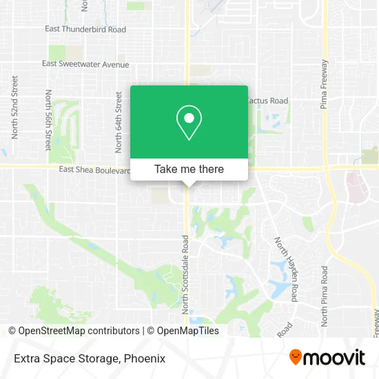 Mapa de Extra Space Storage