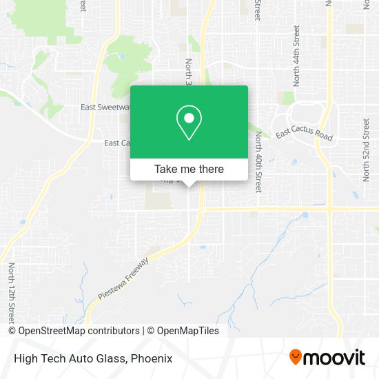 High Tech Auto Glass map
