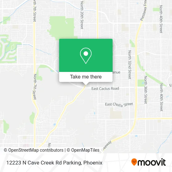 12223 N Cave Creek Rd Parking map