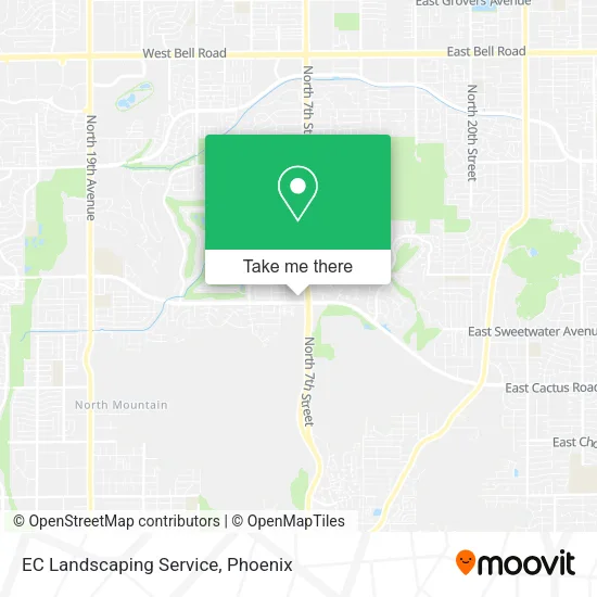 EC Landscaping Service map