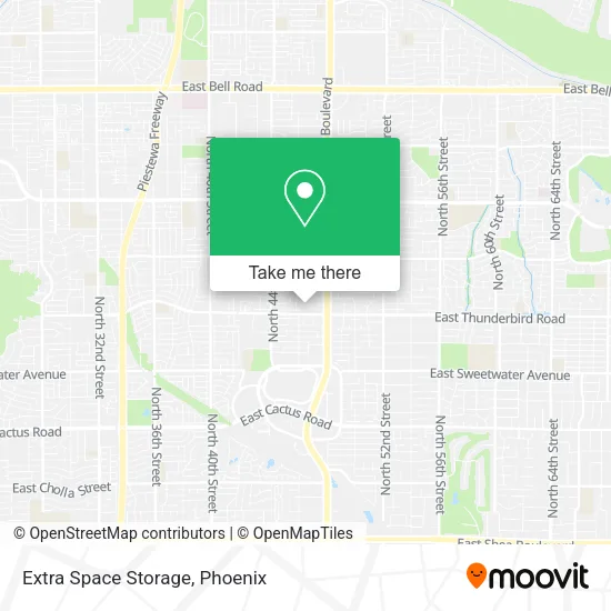Extra Space Storage map