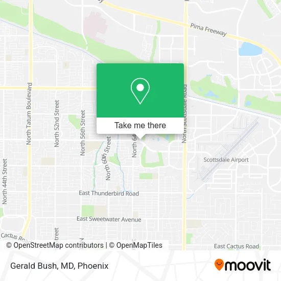 Gerald Bush, MD map