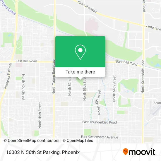 16002 N 56th St Parking map