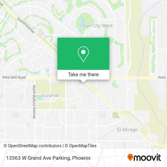 13363 W Grand Ave Parking map