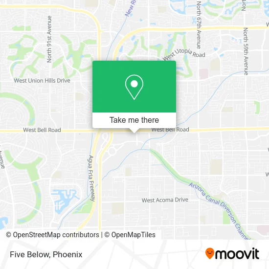 Five Below map