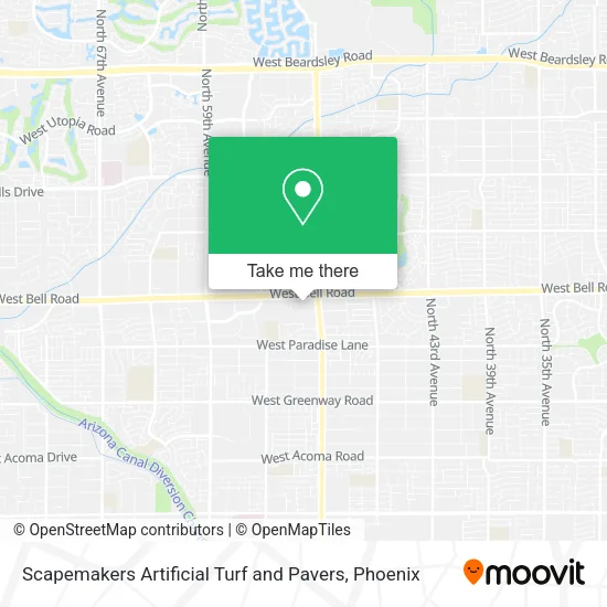 Mapa de Scapemakers Artificial Turf and Pavers
