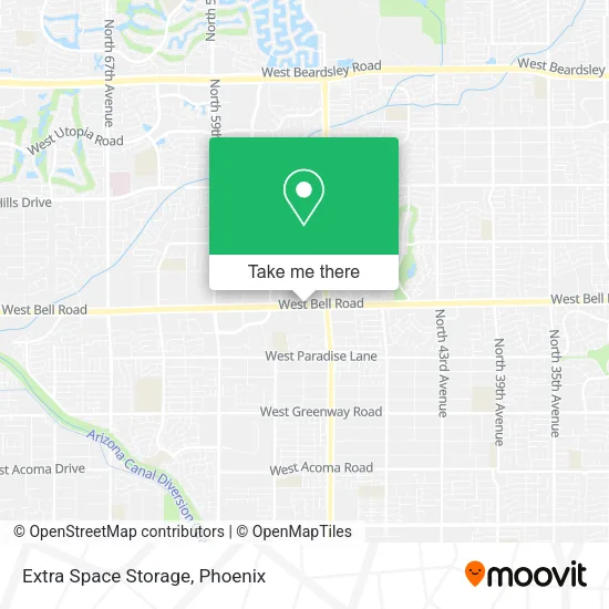 Extra Space Storage map