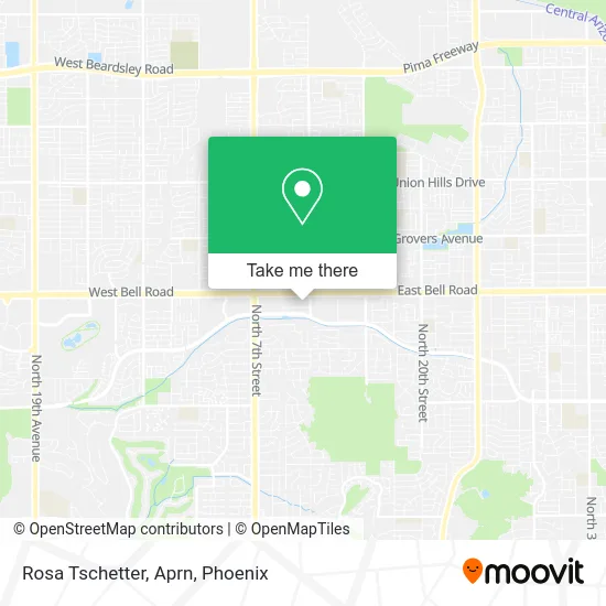 Rosa Tschetter, Aprn map