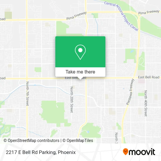 Mapa de 2217 E Bell Rd Parking