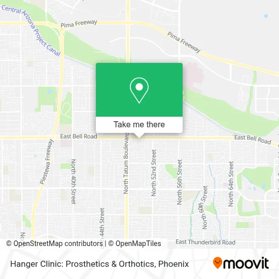 Hanger Clinic: Prosthetics & Orthotics map