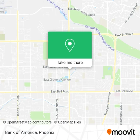Bank of America map