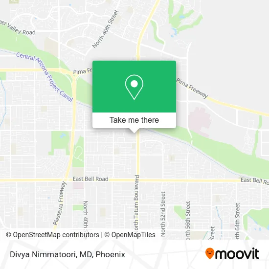 Divya Nimmatoori, MD map