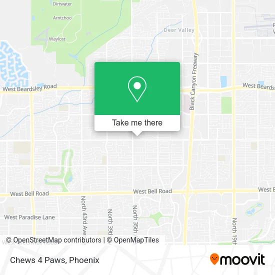 Chews 4 Paws map