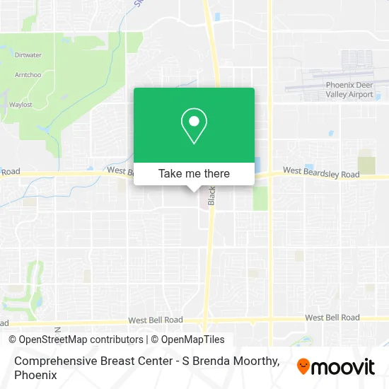Comprehensive Breast Center - S Brenda Moorthy map