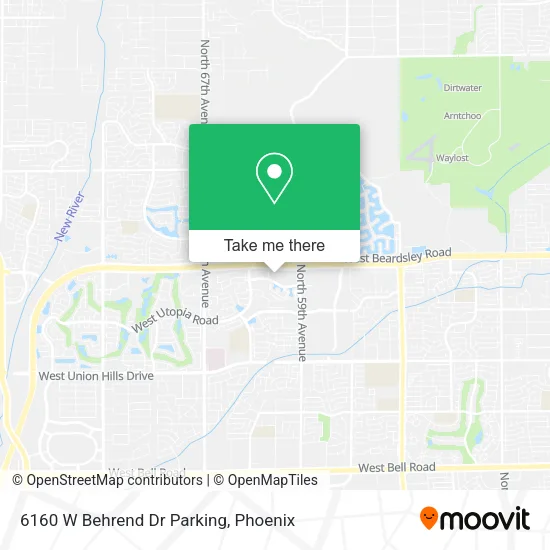 6160 W Behrend Dr Parking map