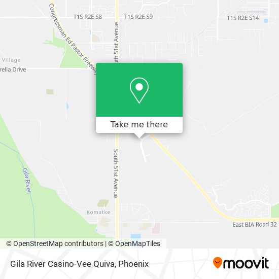 Mapa de Gila River Casino-Vee Quiva