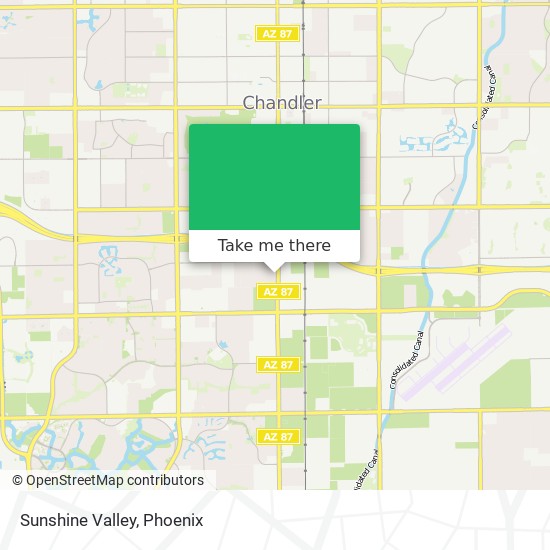 Mapa de Sunshine Valley