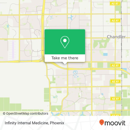 Infinity Internal Medicine map