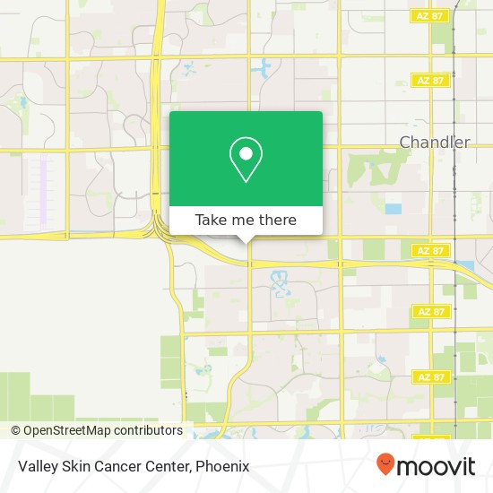 Valley Skin Cancer Center map