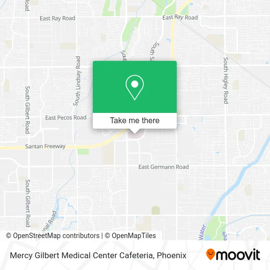 Mercy Gilbert Medical Center Cafeteria map