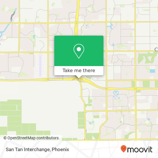 San Tan Interchange map