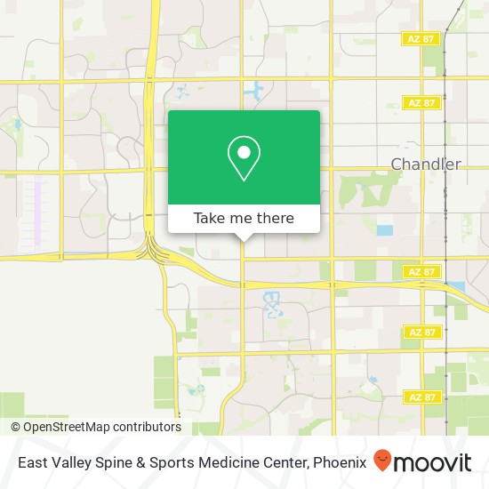 East Valley Spine & Sports Medicine Center map