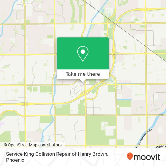 Service King Collision Repair of Henry Brown map