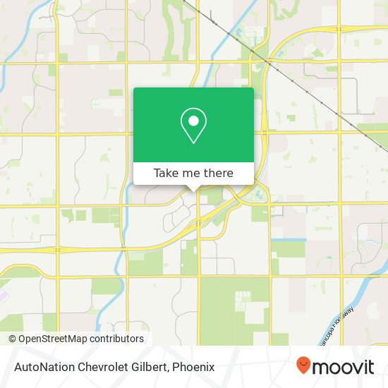 AutoNation Chevrolet Gilbert map