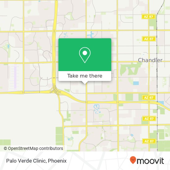 Palo Verde Clinic map