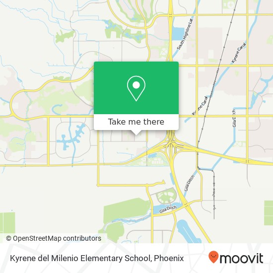 Mapa de Kyrene del Milenio Elementary School