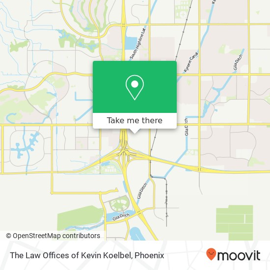 The Law Offices of Kevin Koelbel map