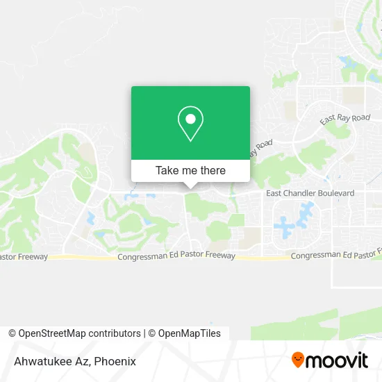 Ahwatukee Az map